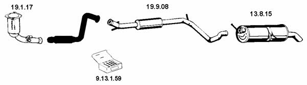  222405 Exhaust system 222405