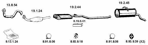 Eberspaecher 223333 Exhaust system 223333