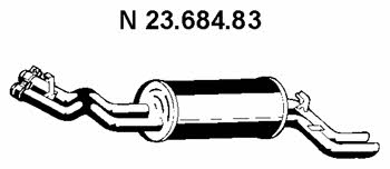 Eberspaecher 23.684.83 End Silencer 2368483