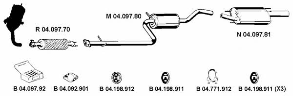  042034 Exhaust system 042034