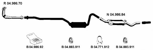  042051 Exhaust system 042051