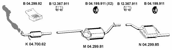 Eberspaecher 042071 Exhaust system 042071