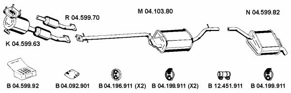 Eberspaecher 042077 Exhaust system 042077