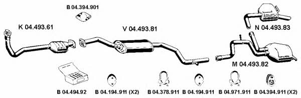  042164 Exhaust system 042164