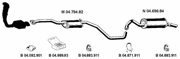  042262 Exhaust system 042262