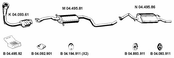 Eberspaecher 042267 Exhaust system 042267