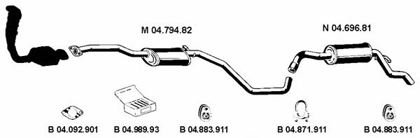  042275 Exhaust system 042275