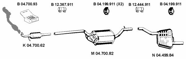  042370 Exhaust system 042370