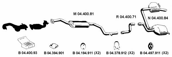  042381 Exhaust system 042381