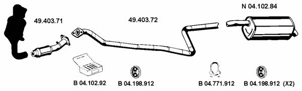  042390 Exhaust system 042390