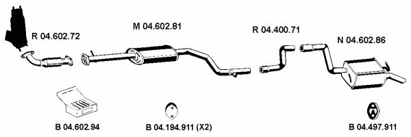 Eberspaecher 042405 Exhaust system 042405