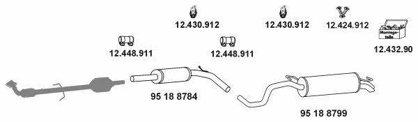 Eberspaecher 12_1276_25 Exhaust system 12127625