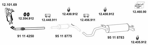 Eberspaecher 12_234_4 Exhaust system 122344