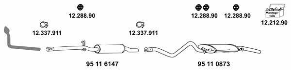 Eberspaecher 12_256 Exhaust system 12256