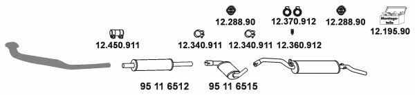 Eberspaecher 12_283 Exhaust system 12283