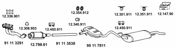 Eberspaecher 12_350 Exhaust system 12350