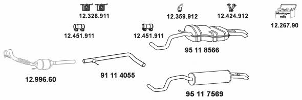 Eberspaecher 12_499 Exhaust system 12499