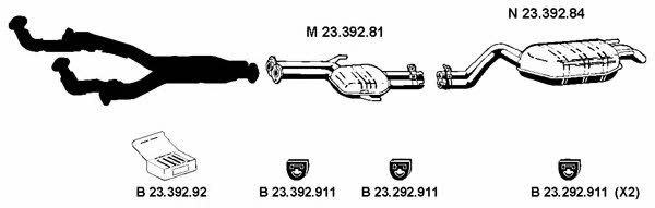  232150 Exhaust system 232150