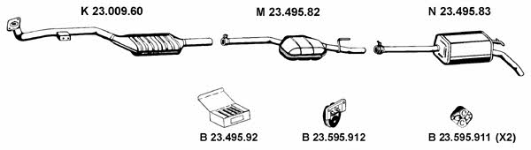  232174 Exhaust system 232174