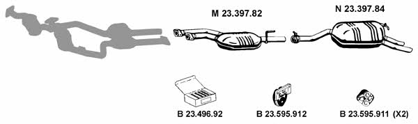 Eberspaecher 232203 Exhaust system 232203