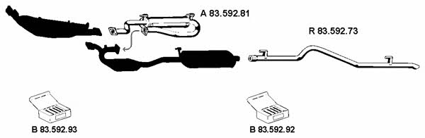 Eberspaecher 232223 Exhaust system 232223