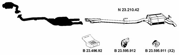 Eberspaecher 232275 Exhaust system 232275