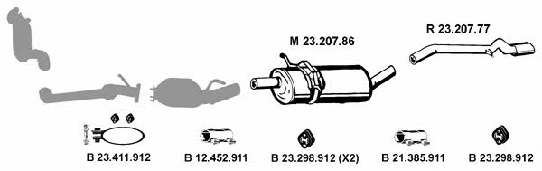  232379 Exhaust system 232379