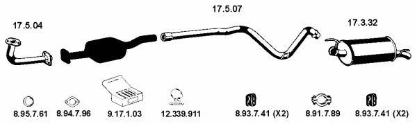 Eberspaecher 132033 Exhaust system 132033