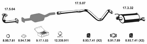 Eberspaecher 132034 Exhaust system 132034