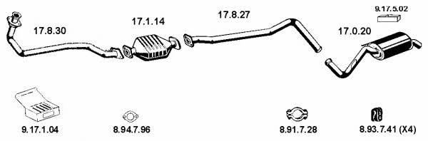 Eberspaecher 132051 Exhaust system 132051