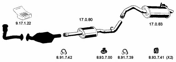 Eberspaecher 132104 Exhaust system 132104