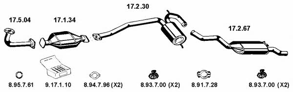  132141 Exhaust system 132141