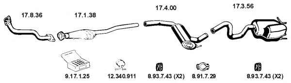  132203 Exhaust system 132203