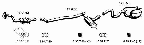  132270 Exhaust system 132270