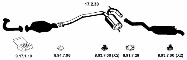  132511 Exhaust system 132511