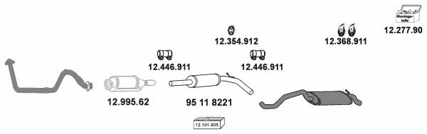 Eberspaecher 16_44 Exhaust system 1644