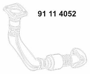 Eberspaecher 91 11 4052 Exhaust pipe 91114052