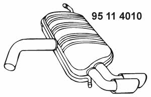 Eberspaecher 95 11 4010 End Silencer 95114010