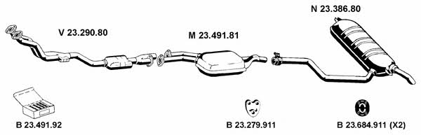  232494 Exhaust system 232494