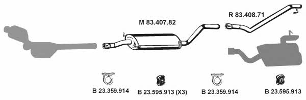 232502 Exhaust system 232502