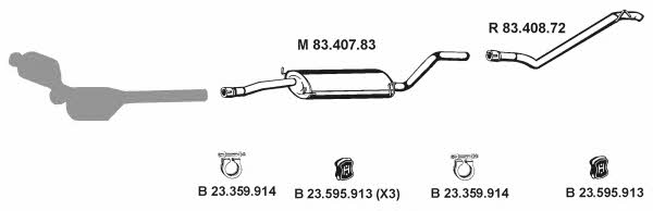 Eberspaecher 232511 Exhaust system 232511