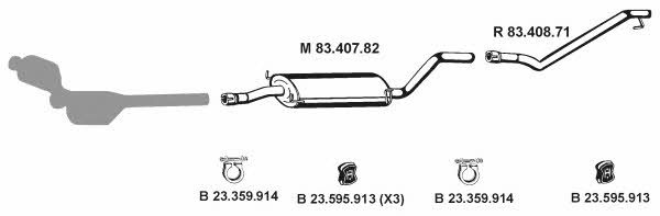 Eberspaecher 232519 Exhaust system 232519