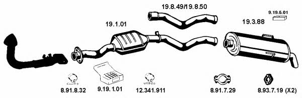 Eberspaecher 262008 Exhaust system 262008