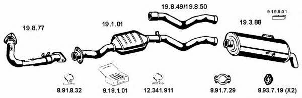  262010 Exhaust system 262010