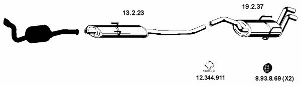 Eberspaecher 262104 Exhaust system 262104