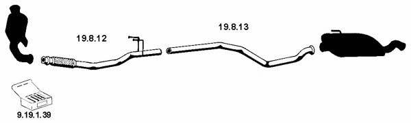 Eberspaecher 262243 Exhaust system 262243