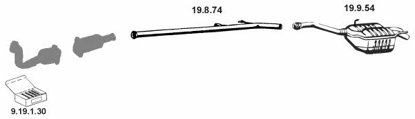 Eberspaecher 262259 Exhaust system 262259