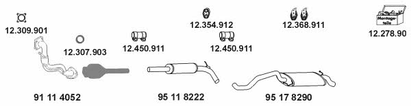 Eberspaecher 16_74 Exhaust system 1674