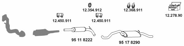 Eberspaecher 16_88 Exhaust system 1688