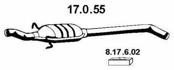 Eberspaecher 17.0.55 Central silencer 17055